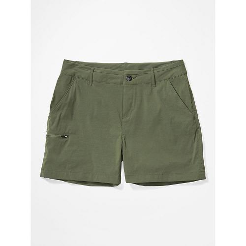 Marmot Raina 5 Shorts For Womens Green MJH679543